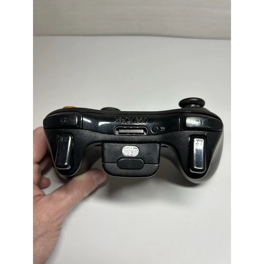 Microsoft Xbox 360 Wireless Controller Black OEM Genuine Tested Power On